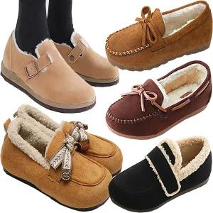 겨울 털 모카신 여성 로퍼 단화 플랫슈즈 메리제인 털신 플랫 리본 블로퍼 슬립온 가죽 발편한 구두 오피스룩 캐주얼룩 여자