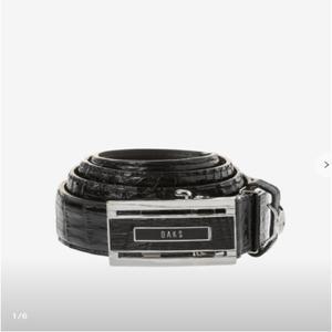 [닥스핸드백] 블랙 악어가죽 자동벨트 DBBE2E703BK