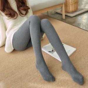 여성 골지 면타이즈 150g 겨울 기모타이즈 면스타킹 학생검정타이즈 유발 융 레깅스스타킹
