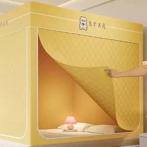 침대텐트 방한텐트 보온 방풍 누빔 실내용텐트 두꺼운 1 8M 방풍텐트 패브릭 거실 2층