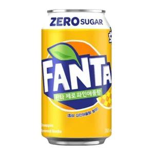 [코카콜라] 환타 제로 파인애플향 355ml 24캔