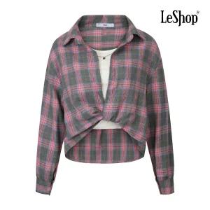 [롯데백화점]르샵 네크리스 레이어드 티 세트 체크 셔츠 BP9BL001A