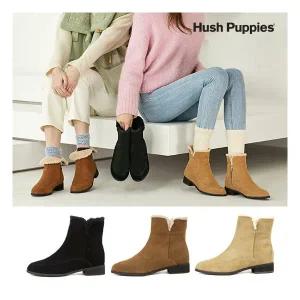 허시파피 여성 소가죽 스웨이드 투웨이 털 부츠 - 3FP6005/6/7 531456