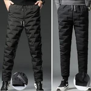 골프 패딩 슬랙스 여자 남자 다운 팬츠 조거 방풍바지 밑단스판밴딩형 겨울솜 오리털