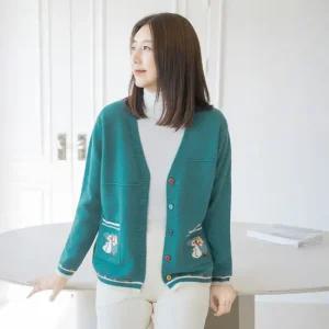 엄마옷 마담4060 컬러풀잉꼬가디건 중년여성 데일리 -ZCA2510018-