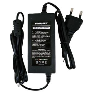 리튬이온 / 리튬폴리머 4직렬 16.8V 2A 충전 아답터, 전동릴 배터리 14.4V용 충전기