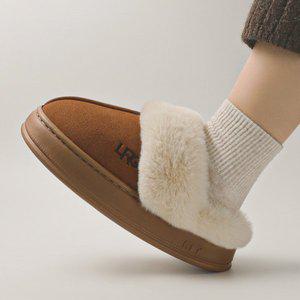 [기타]룸즈 겨울 털슬리퍼 방한 푹신한 퍼 실내화 키높이 거실화 6colors