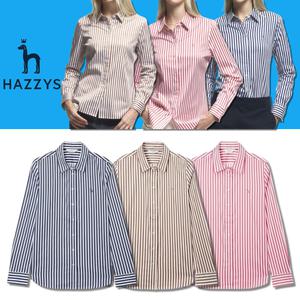 국내매장 정품(백화점) 헤지스 셔츠 여성 스트라이프 런던셔츠 캐주얼남방 HSSH4CC75