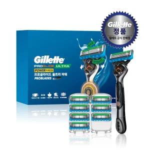 [질레트] 2024 프로글라이드 울트라 파워 면도기 핸들1 + 면도날 8입