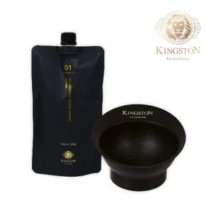 킹스턴 프리미엄 남자 다운펌약 셀프매직약 셀프파마약 스트레이트파마약 매직스트레이트 300g + 보울 set