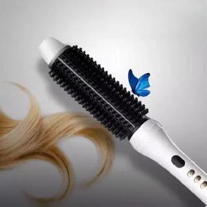 전기머리인두 매직기 볼륨 고데기 코팅 미용실 드라이 빗 전기 회전 전문가용매직기 곱슬