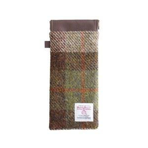 테일러맵 해리스 트위드 스퀴즈 가죽 선글라스 파우치 봄 수납 안경 홀더