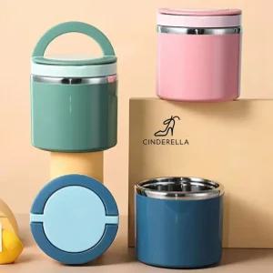 학생 직장인 (보온보냉 도시락 )보온죽통 간식 630ml 스테인리스