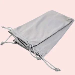 고품질 소품 드로스트링 파우치 (실버) 선글라스주머니 안경집 (WFJESAD)