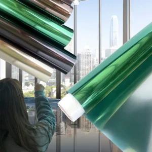 더맑은 10M 단열필름 무점착 창문 시트지 사생활보호 시트 반사 미러 아파 베란다 썬팅