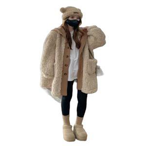 후드 롱 뽀글이 아우터 자켓 플리스 여성 양털 롱집업 점퍼 봄 가을 겨울