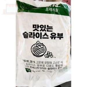 유부 슬라이스 1K 스시재료 조미유부