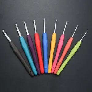 뜨개질 실리콘 코바늘 2mm 3mm 4mm 5mm 6mm 9종류세트/손뜨개/키링/인형/가방/뜨기/취미/공예