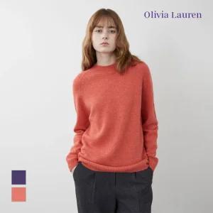 [올리비아로렌] 라쿤 하프넥 풀오버_VOCBL3WA211