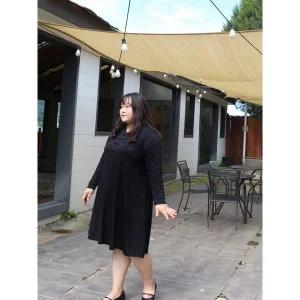 [리베리베_레이틀리코리아]빅사이즈 결혼식 정장 원피스 블랙 가을 겨울 8XL6XL4XL 돌잔치엄마 플러스사...