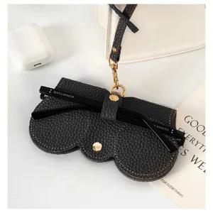 휴대용 선글라스 케이스 파우치 슬림 홀더가죽 안경집