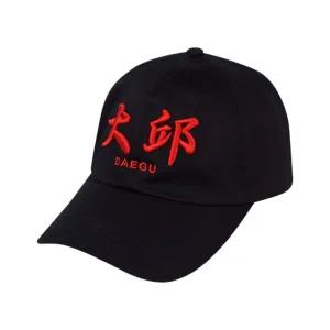 Darkr8m Studio x Eplc Daegu Ball Cap Black Red 다크룸 스튜디오 이플릭 대구 볼캡 블랙 레드
