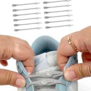 [룽스]매듭없는 실리콘 신발끈 고무신발끈 그레이