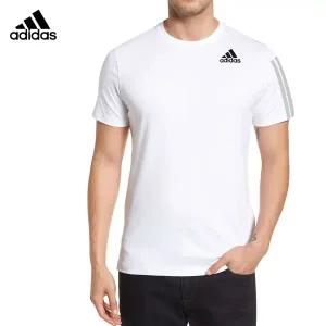 아디다스 3S 히트레디 반팔티 화이트 남자 남성 티셔츠 남자옷 머슬핏 GP7656