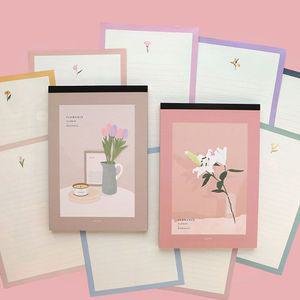 일러스트 뜯어쓰는 편지지 패드 형 랜덤 대용량