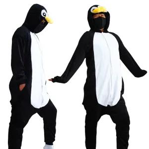 펭귄 동물잠옷 귀여운 캐릭터 수면 극세사 커플 반티 파자마룩 졸업사진코디 행사복 할로윈의상