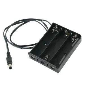 3구 18650배터리홀더 건전지소켓 충전지케이스 DC5.5 전원공급