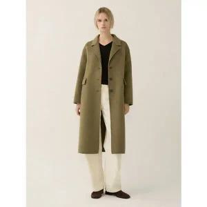 [리스트][겨울]싱글 쓰리버튼 핸드메이드 롱 코트[35575266]