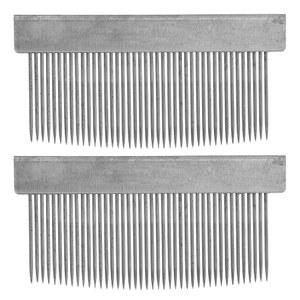 바이올린용 2Pcs 활 빗질 도구: 머리 교체 - 바이올린 비올라 첼로 및 에르후 유지 관리를 위한 필수 액세서리 실버 아이언