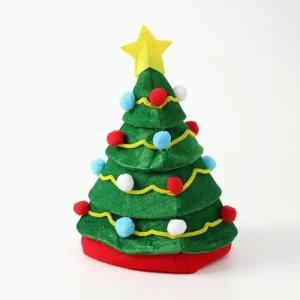 크리스마스 초록 연말 모자 트리 꼬깔 모자 산타 홈파티