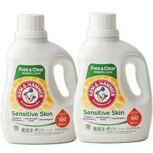 암앤해머 퍼퓸앤다이프리 센서티브스킨 세탁세제 2.21L 2개 프리앤클리어