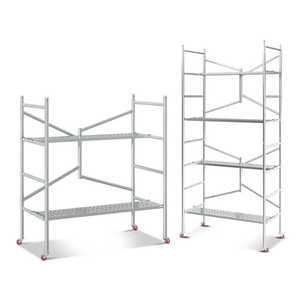 비계 작업대 말비계 이동식 고소작업 접이식 우마 120x120x60+정사각형 튜브 패널