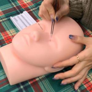 [JHP6764R_51]1개 단면 메이크업마네킹 실리콘 연습용