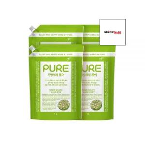 피죤 퓨어 주방세제 모히토 1L 3개입세트