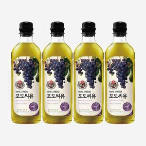 [엘루맘] 백설 포도씨유 900ml 4개