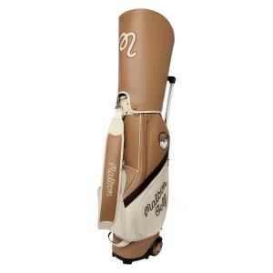 말본 공용 컬러 블록 트롤리 캐디백 M5343PCB02 TAN