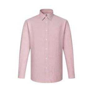 갤러리아 닥스 25FW 기모 면100 헤링본 캐주얼 셔츠 핑크 DLW1SHCL180P1O