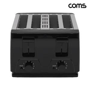 Coms 4구 팝업 토스터기 1300W주방 토스터 식빵굽