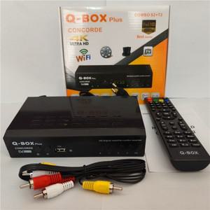 APC 2025 DVB T2 S2 콤보 Q-BOX Plus 위성 TV 수신기 튜너 H.264 MPEG 4 디지털 TV 디코더 1080P HD 타임