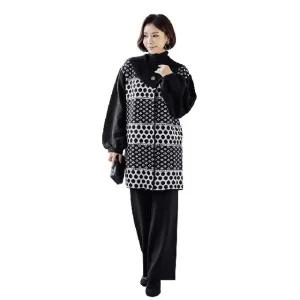 (단)[티나]지브라 퍼 재킷