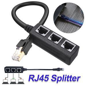 LAN 이더넷 네트워크 RJ45 커넥터 휴대용 RJ45 이더넷 스플리터 케이블 Cat 8 Cat7 용 1 수3 암 익스텐더 1