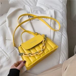 여성용 노란색 패션 핸드백 트렌드 숄더백 밝은 PVC 크로스 바디 PU 지갑 가죽 토트백