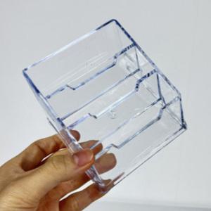 투명 탁상 카드꽂이 1p 거치대 케이스 카페 보관 정리 수납 테이블 사무실 플라스틱