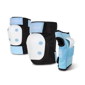 [셀러에이드]비바 베이직 아동 보호대 3종세트 블루M