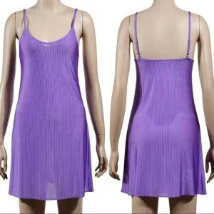 [하프클럽/]국산 인견 슬립 원피스 속옷 천연섬유 나시 고급 골지