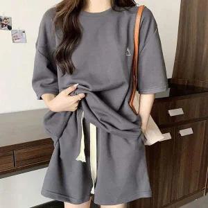 [골드스마일]반팔 여성트레이닝복세트 여자반팔세트 부드러운